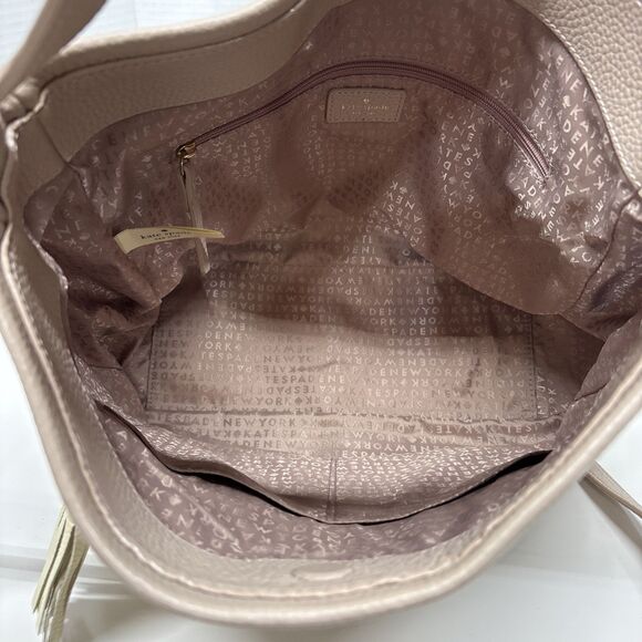 Kate Spade Michaela Chester Street Bag Blush Pebbled Leather Authentic - Picture 12 of 16